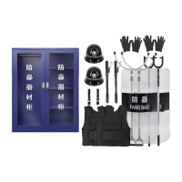 NHZHIW 安保防暴器材架柜八件套 防暴器材柜+豪华版八件套2套