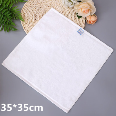 湿毛巾白色,纯棉,25*25cm加厚