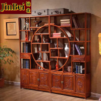 锦北博古架多宝阁茶叶架子新中式客厅办公室隔断置物架大团圆博古架