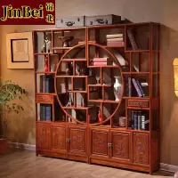 锦北博古架多宝阁茶叶架子新中式客厅办公室隔断置物架大团圆博古架