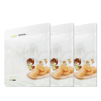 三只松鼠黄金肉松饼休闲食品独立包传统糕点肉松早餐456g*3袋