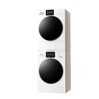 松下白月光3.0CC10kg洗烘套装家用智投除毛洗衣机烘干机