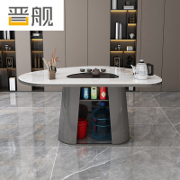 晋舰岩板茶桌椅组合现代家用阳台简约茶桌办公室泡茶桌 1.0桌