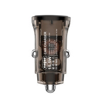 恩谷 透明迷你车充 车载充电器 EG-CM06 15.5W 灰色