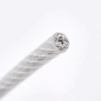 包塑镀锌钢丝绳白色透明 大棚绳5mm 100m