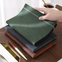 法拉蒙(faramon) FLM-JSB-2455 笔记本本子 A5 羊巴加厚简约商务记事本办公皮面日记本 绿色 单个