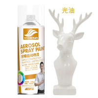 好顺 自动手摇自喷漆金属防锈家具木器漆汽车家用 光油(透明清漆)5*450ml