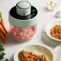 小熊绞肉机家用 和面机 多功能揉面搅面绞馅机 打肉饺子肉馅碎肉机 搅肉机2L大容量