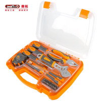 赛拓(SANTO)0332 家用工具箱套装 工具组套 家庭维修工具包 多功能五金工具箱 实用经典款 34件维修组套