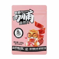 三只松鼠猪肉脯高蛋白猪肉干零食解馋肉食小吃100g*1袋