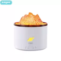 engue恩谷 火山超声波香薰机家用香薰加湿夜灯卧室除味氛围摆件 EG-023 白色