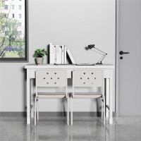 麦叶营具宿舍学习桌办公桌培训三抽桌+两椅