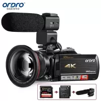 欧达(ORDRO)旗舰版 4K摄像机专业直播录像机家用手持DV光学变焦高清数码摄影机vlog短视频会议 AC5