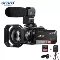 欧达(ORDRO)豪华版 4K摄像机专业直播录像机家用手持DV光学变焦高清数码摄影机vlog短视频会议 AC5