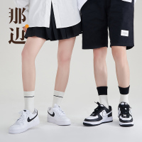 那边袜子女夏天中筒袜情侣袜长袜男士棉袜学生黑白条纹学院风0925