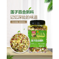 [胖东来同厂同款]莲子百合粥料1kg*1罐装杂粮粥八宝粥纯五谷杂粮