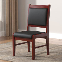 麦叶木制会议椅将军椅耳朵椅洽谈椅电脑椅办公椅培训椅子47X53X92CM