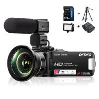 欧达(ORDRO) 高配版高清数码手持DV会议直播录制/家用旅行拍摄 vlog短视频美颜摄录一体机 B320