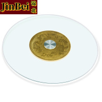 锦北餐桌转盘酒店饭店食堂钢化玻璃圆形底座转盘圆桌转盘直径108CM