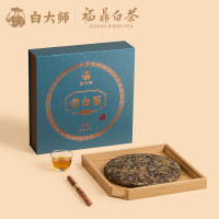 白大师福鼎白茶2017年一级贡眉白茶年货礼盒300g茶叶茶饼紧压白茶枣香 白大师贡眉茶叶300g