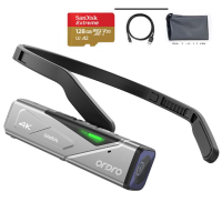 欧达(ORDRO)EP7 标配128g卡版头戴4K摄像机运动相机高清家用录像机云台增稳摄影机随身记录仪短视频直播