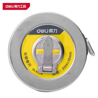 得力(deli)DL9220 长钢卷尺 20mx10mm铁盒 银色 1把