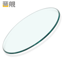晋舰玻璃桌面钢化圆形玻璃桌面酒店饭店食堂防刮痕玻璃桌面 直径202CM