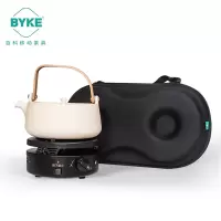 百科旅行茶具套装户外防风煮茶炉 燃气炉+陶壶