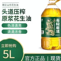惠沃 善粮磨法物理压榨浓香花生油 特产山东国货出口 5L*1桶