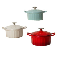 康巴赫(KBH) KGF-D22A 珐琅锅 铸铁锅汤锅焖烧焗炖锅炖肉锅煲汤家用 3.5L 电磁炉燃气通用 颜色随机发