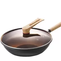 康巴赫(KBH)铁锅无涂层炒锅精铁炒菜锅电磁炉燃气灶通用锅具32cm