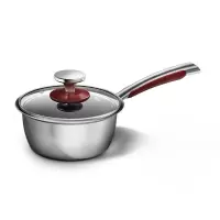 康巴赫(KBH)奶锅316L不锈钢不粘锅婴儿宝宝辅食锅煮面煮奶送蒸屉16cm