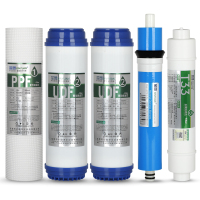 溪森厨净水器滤芯三级全套5级过滤器10寸通用J1205/a4/J2305直饮机PP棉 单位:套