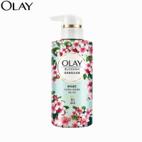 玉兰油(OLAY)花漾香氛小花瓶沐浴露和风樱花烟酰胺柔润平和琥珀香氛瓶装和风樱花300ml