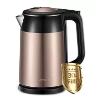 苏泊尔(SUPOR)ZMD安心系列 电水壶热水壶 1.7L全钢无缝双层防烫电热水壶 304不锈钢烧水壶 SWF17S26