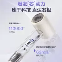 苏泊尔(SUPOR)电吹风家用高速大风力降噪速干负离子护发速干筒学生宿舍电吹风机 奶茶白 礼盒装 EHDH-H820A
