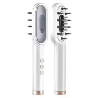 金稻育发梳头皮护理仪器密发滚珠上药梳健发梳按摩头发上药器加生发液 KD3806白色