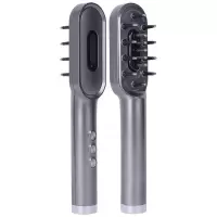 金稻育发梳头皮护理仪器密发滚珠上药梳健发梳按摩头发上药器加生发液 KD3806灰色