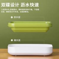 茶花(CHAHUA)肥皂盒香皂盒创意沥水免打孔带盖浴室洗衣皂盒皂架2只