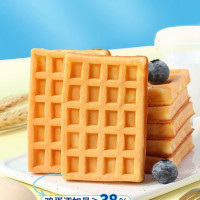 企采严选 华夫饼2kg鸡蛋味整箱营养早餐食品休闲零食糕点小吃 鸡蛋味 2kg (约64个)
