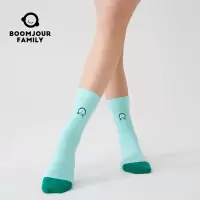 啵族星人春夏女士中筒袜棉袜学院风透气长袜女袜1508