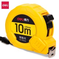 得力 钢卷尺79565S测量工具10m*25mm 10米 单位/1把