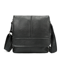 苏宁宜品&一禾亼物新款男士真皮单肩包头层牛皮时尚百搭斜挎包大容量iP包890Y8