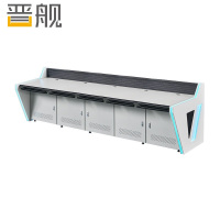 晋舰调度台办公桌指挥中心操作台监控室工作台控制桌DY灯光款五联