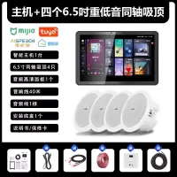 先科(SAST)智能AI家庭吸顶音响套装家用客厅无线蓝牙吊顶 智能语音主机+6个6.5英寸重低音同轴吸顶音响