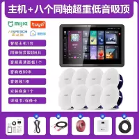 先科(SAST)智能AI家庭吸顶音响套装家用客厅无线蓝牙吊顶 智能语音主机+8个6.5英寸超重低音同轴吸顶音响