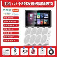 先科(SAST)智能AI家庭吸顶音响套装家用客厅无线蓝牙吊顶 智能语音主机+8个8英寸重低音同轴吸顶音响