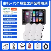 先科(SAST)智能AI家庭吸顶音响套装家用客厅无线蓝牙吊顶 智能语音主机+6个8英寸HiFi至尊同轴吸顶音响