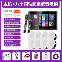 先科(SAST)智能AI家庭吸顶音响套装家用客厅无线蓝牙吊顶 智能K歌主机+8个6.5英寸超重低音同轴吸顶音响