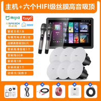 先科(SAST)智能AI家庭吸顶音响套装无线蓝牙吊顶 智能K歌主机+6个6.5英寸HiFi丝膜高音同轴吸顶音响